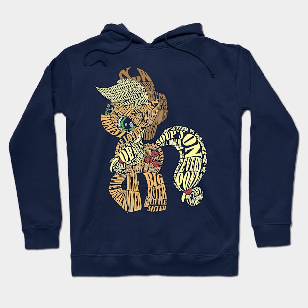 Wordy Applejack Hoodie by WanWanWana